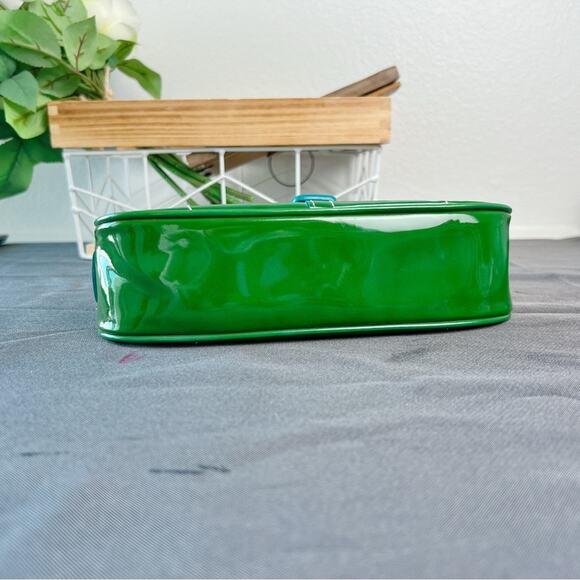 Coach Y2K vintage Green Patent Leather shoulder bag 6731 - Picture 4 of 9
